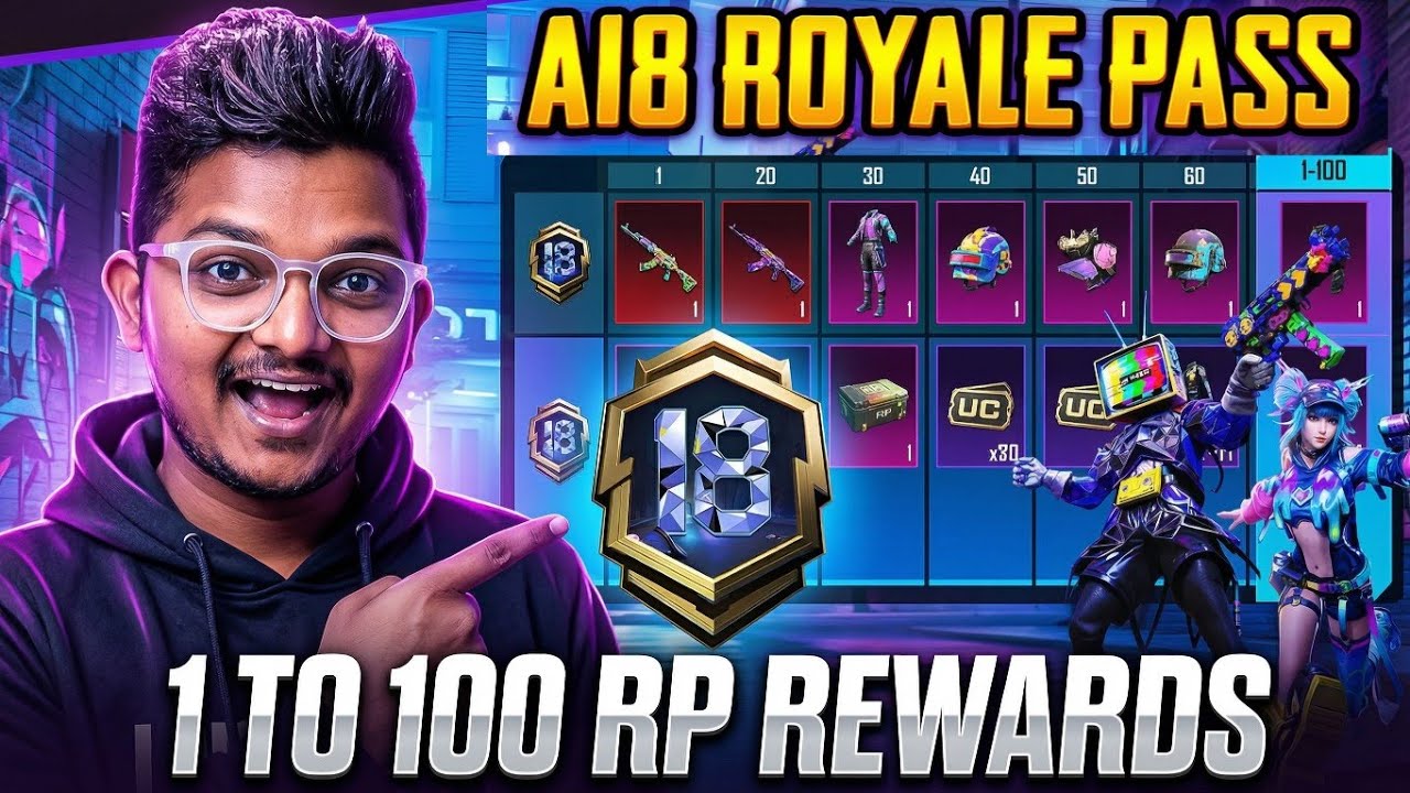 FINALLY 😍 A18 Royal Pass 1 To 100 RP Rewards | Next Ultimate Set + Mythic Forge