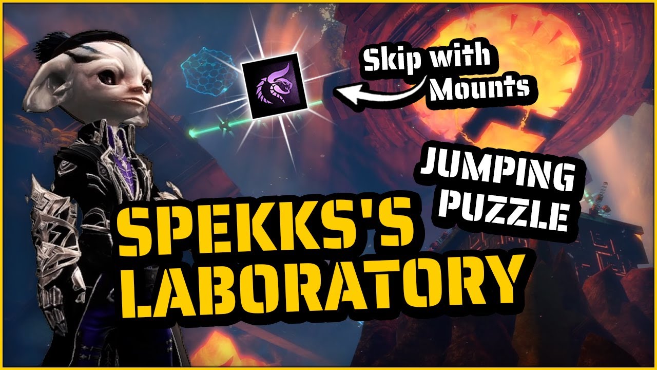 Spekks's Laboratory Jumping Puzzle & Mount Skip | Caledon Forest JP in Guild Wars 2