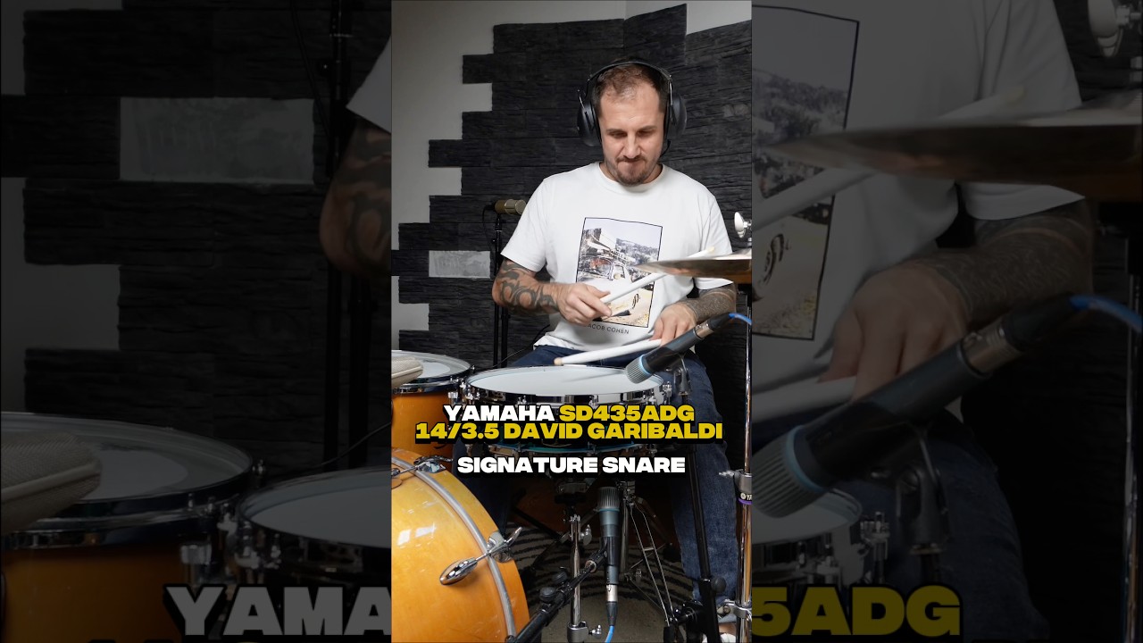 YAMAHA SD435ADG 14/3.5 DAVID GARIBALDI Signature Snare TUNE MED/HIGH 👇🏼
