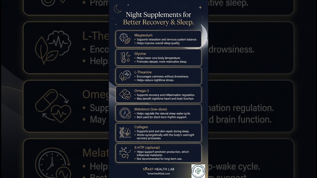 Night Supplements That Truly Support Your Sleep & Recovery 🌙✨