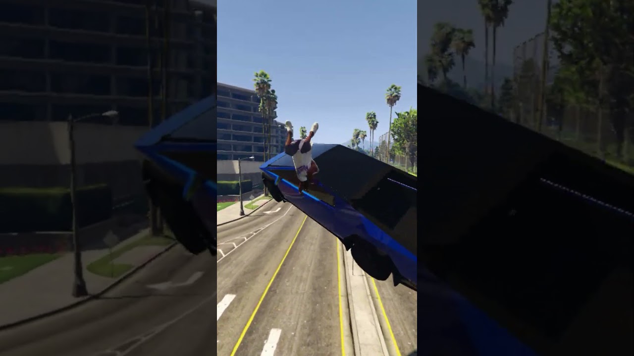 CYBER Truck Chaos  #gta #gtaonly