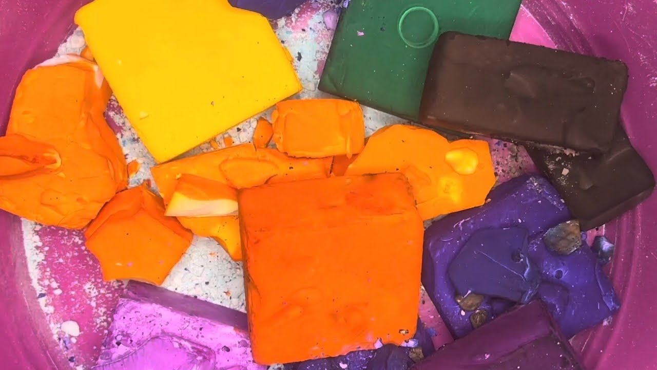 dusty dyed, soft plain & reformed gymchalk bsn crush ASMR 