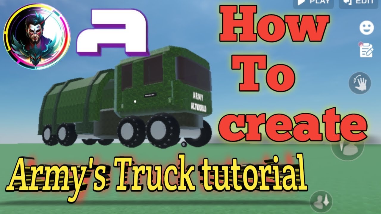 How to make Indian Army's Truck in AltWorld Game | AltWorld Gaming | Army's Truck tutorial |