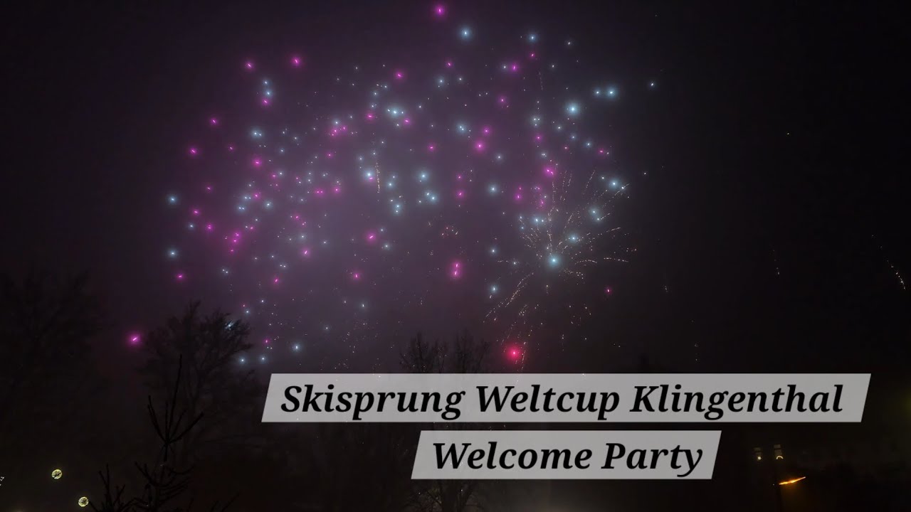 [4K] Skisprung Weltcup Klingenthal Welcome Party - Feuerwerk 