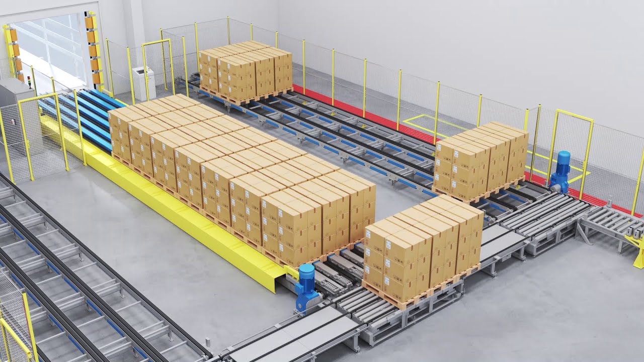 WDX | Industrie 4.0 | Automatische Lkw Beladung | Automatisches Shuttle Lager für Paletten