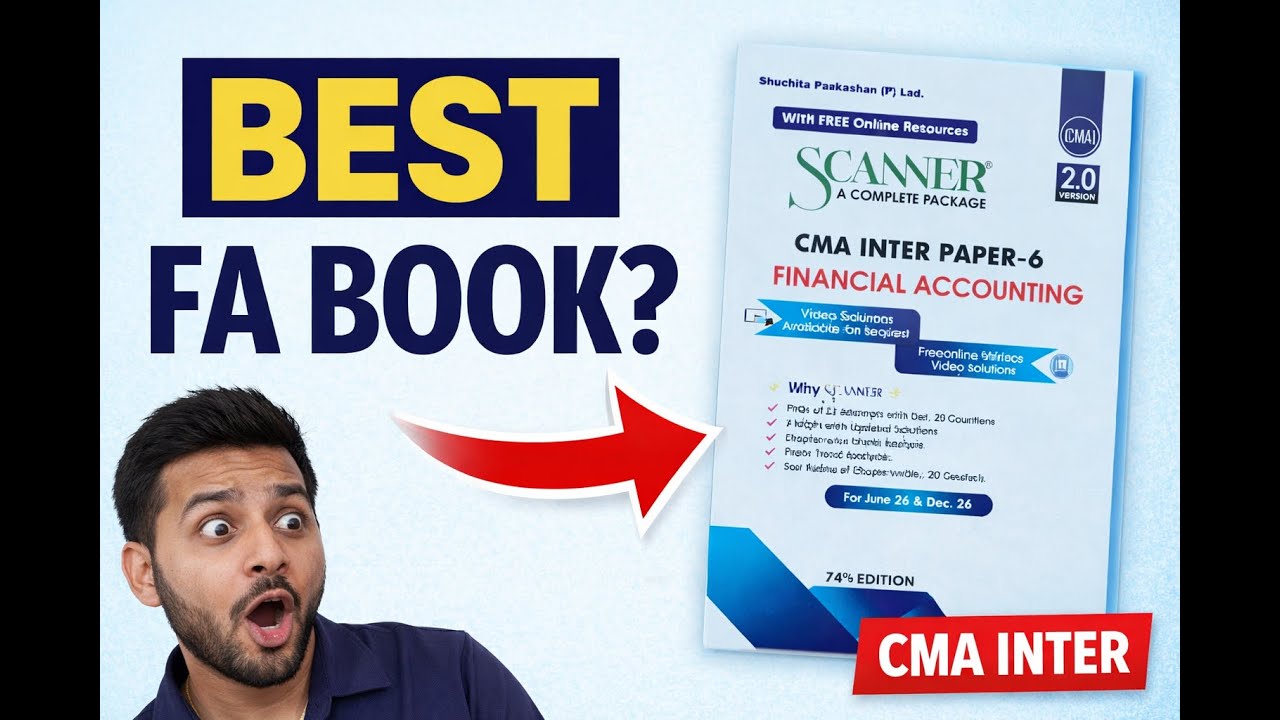 Best Financial Accounting Book for CMA Inter? | Shuchita Scanner Review I BuyTestSeries #bookreview