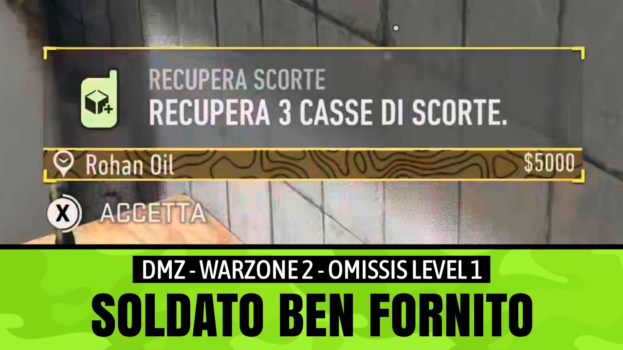 Soldato ben fornito | DMZ | Omissis level 1 | Warzone 2