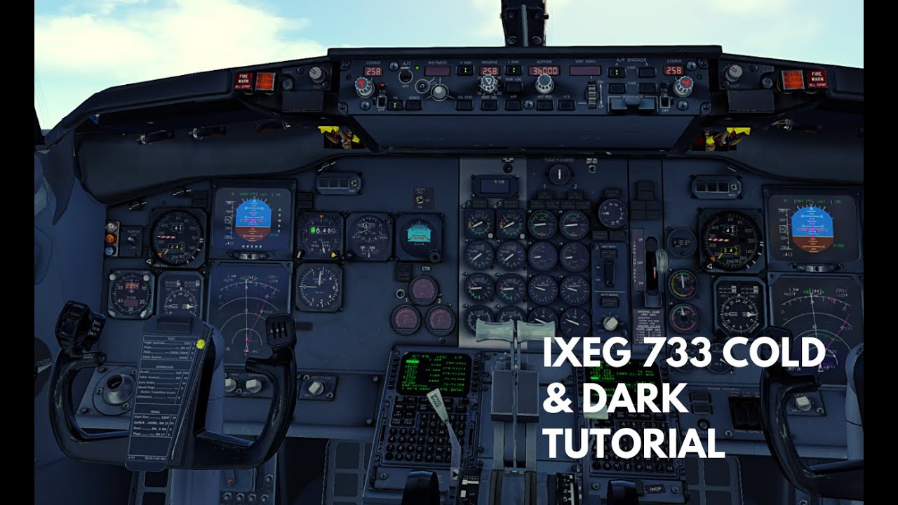 IXEG 737-300 classic Cold & Dark tutorial + fmc tutorial