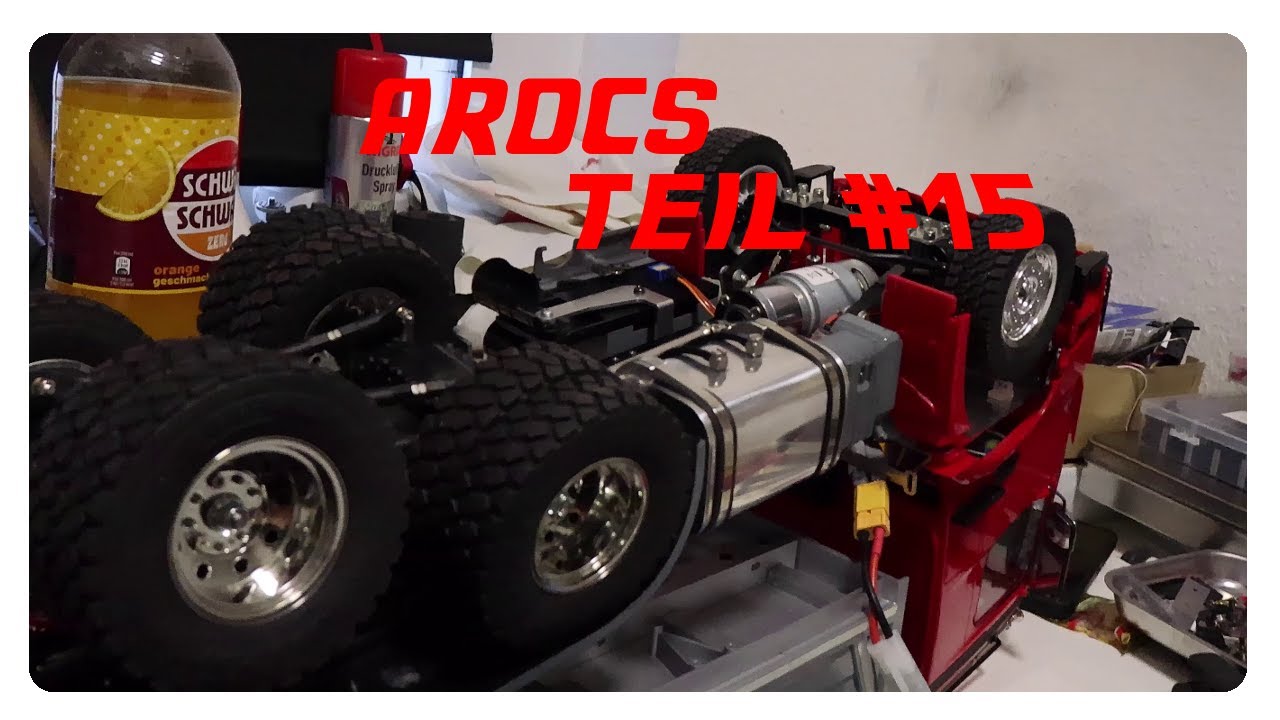 Tamiya MB Arocs Hinterkipper  #Teil15 -  Verbesserungen AHK , Rundumleuchten und diverses
