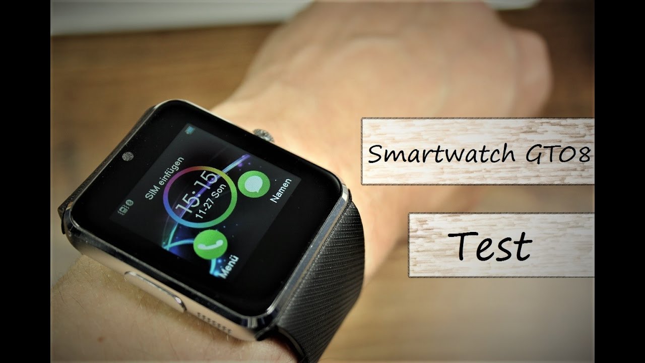20€ China Smartwatch GT08 im Test