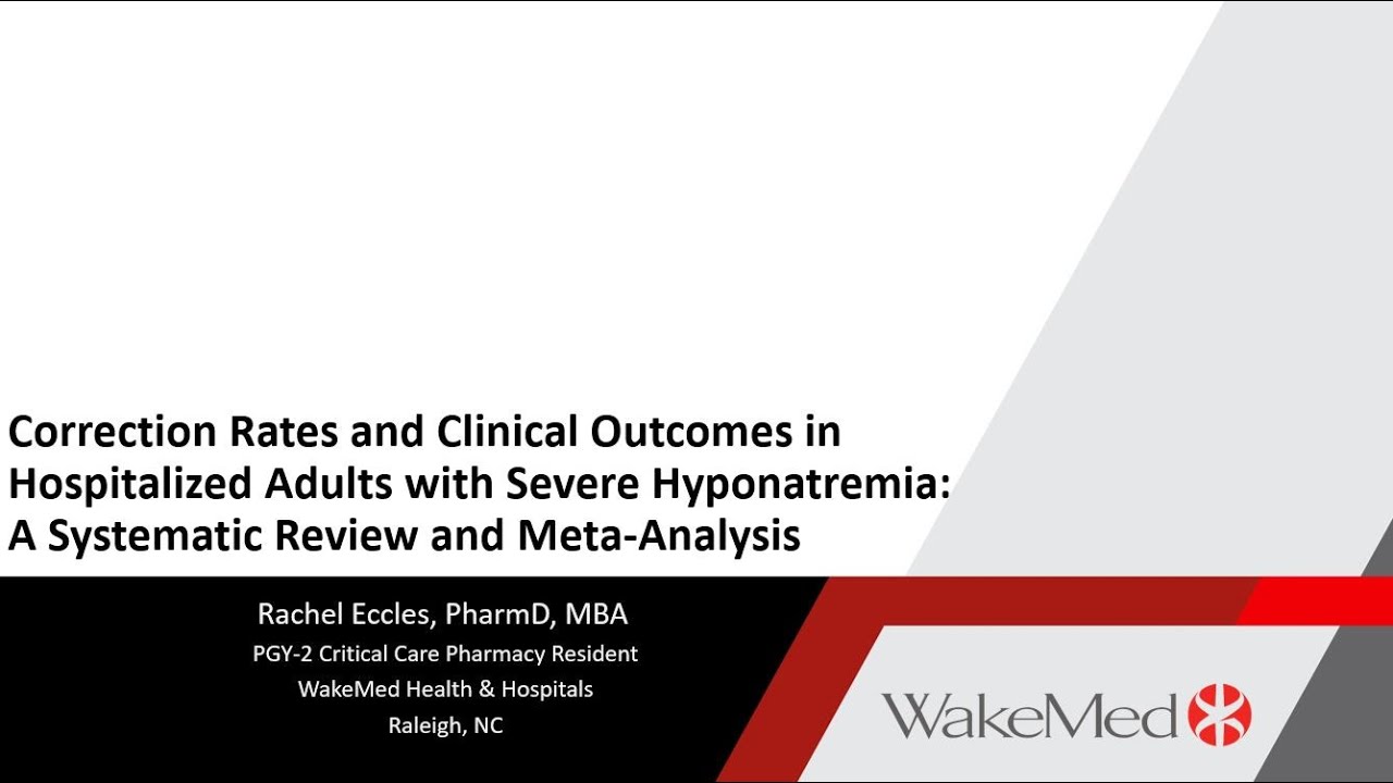 Correction Rates and Clinical Outcomes in Hospitalized Adults with Severe Hyponatremia