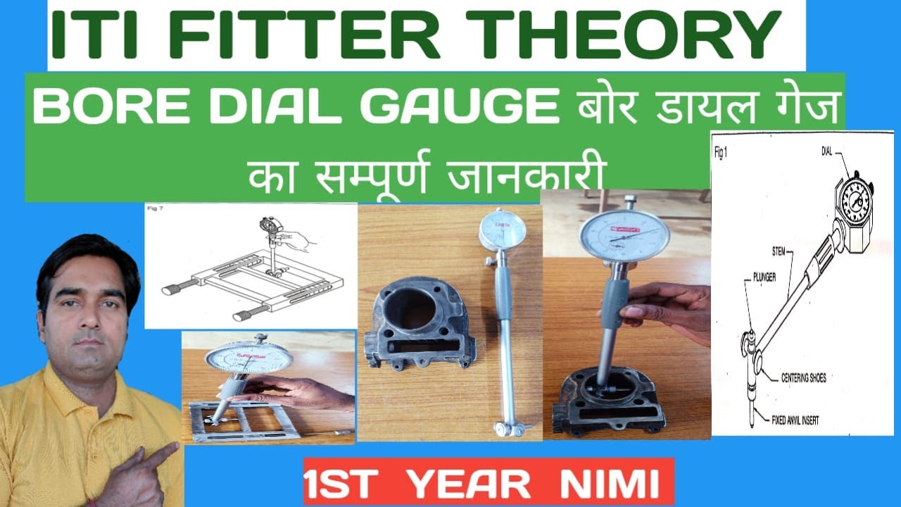 BORE DIAL GAUGE.((MECHANICAL COMPARATORS)ITI FITTER THEORY 1ST YEAR NIMI.ITI FITTER AIM