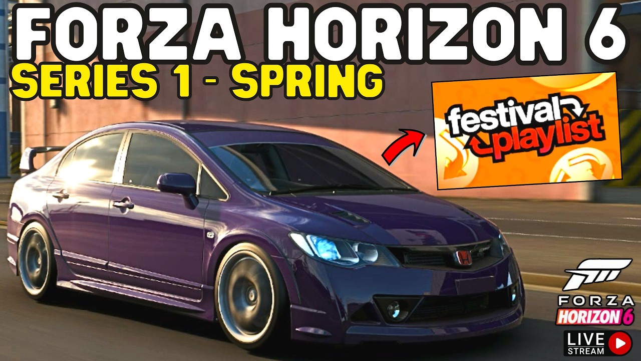 Forza Horizon 6-Festival playlist completion-Spring series 1 with viewers!-NEW cars-FINAL week!