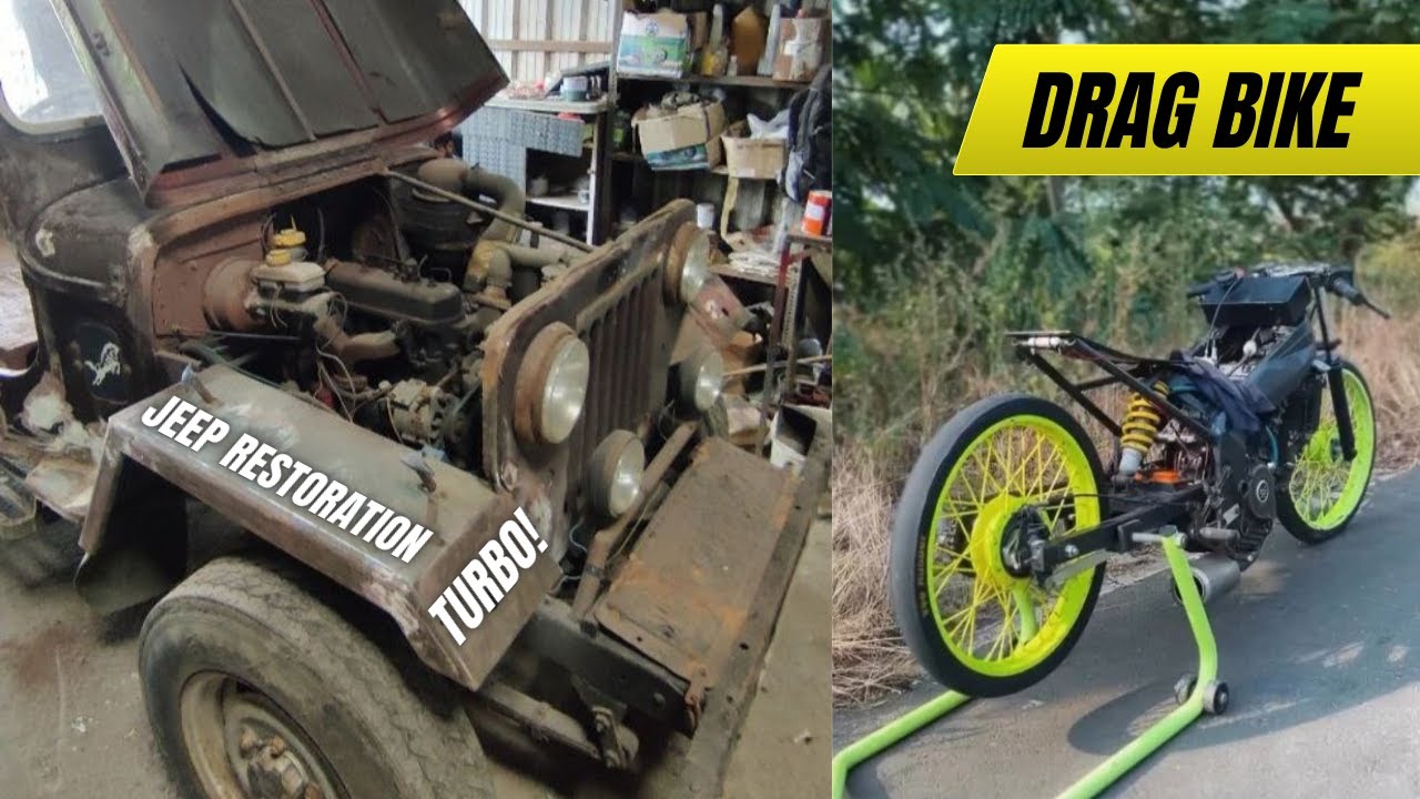 Drag Bike | Mahindra Major Jeep Restoration part-4 | Sharang SR