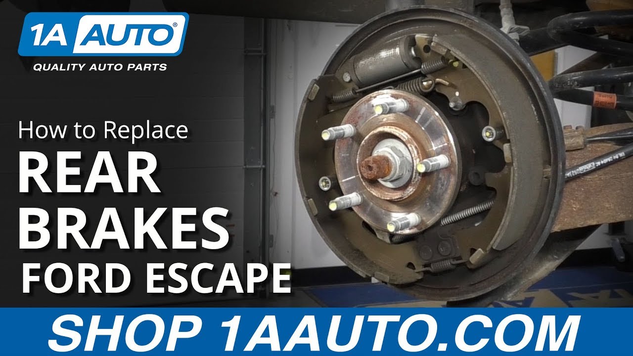How to Replace Rear Brakes 08-12 Ford Escape