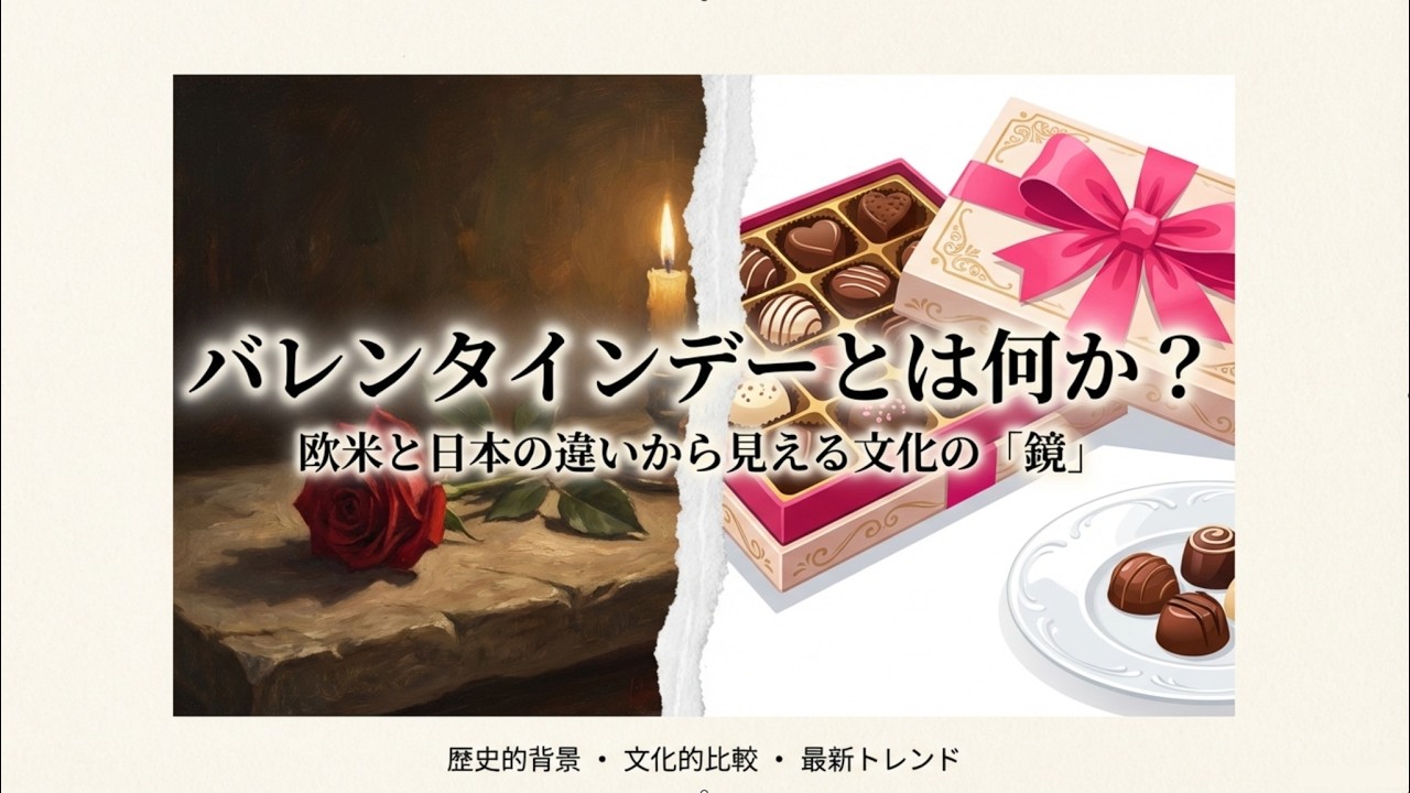 バレンタインデーとは何か？ ― 欧米と日本の違いから見える文化の違い ―