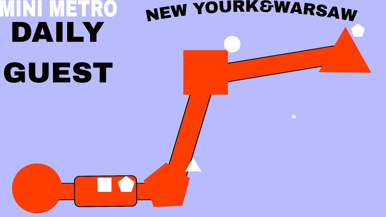 2. Играем в MINI METRO {NEWYOURK&WARSAW&DAILY}