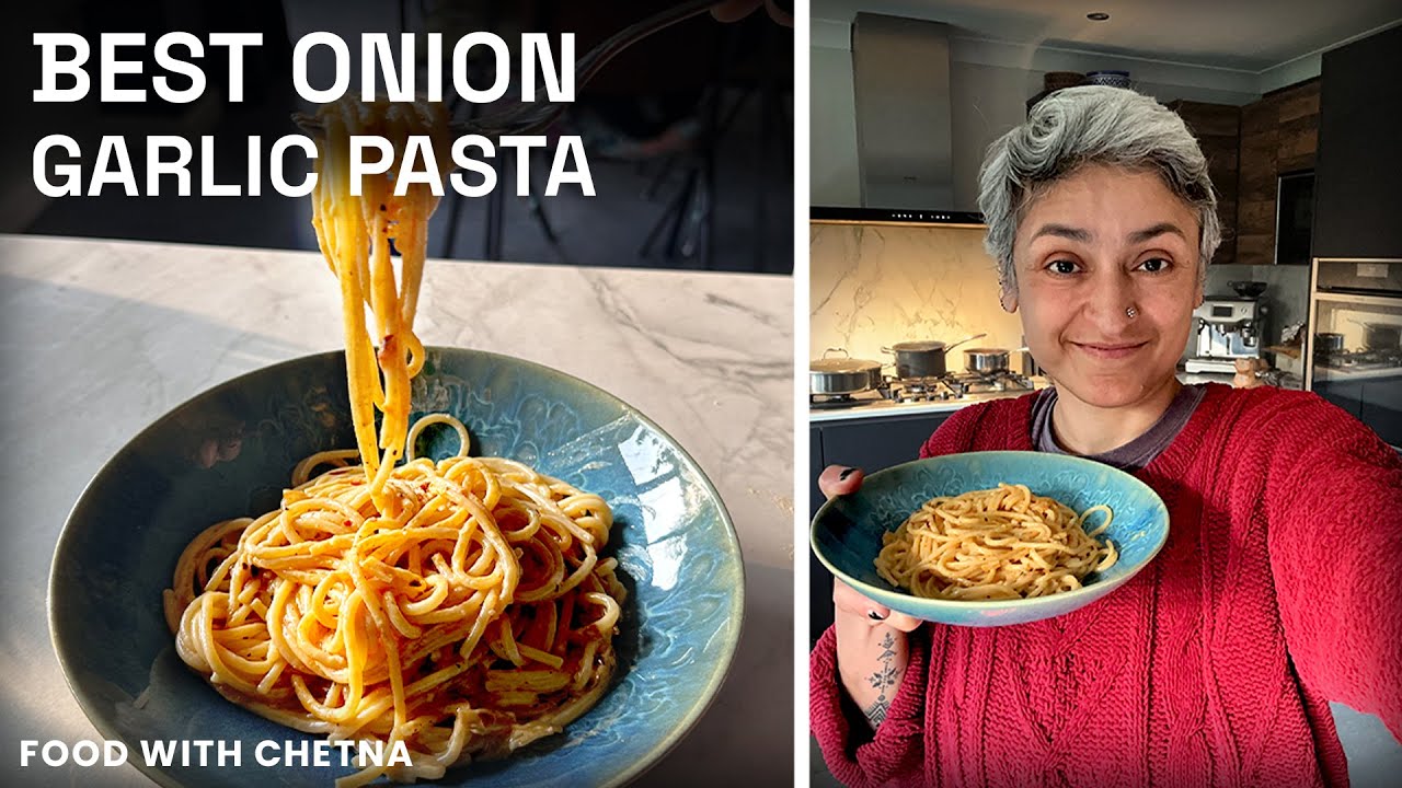 Creamy Onion & Garlic Pasta Recipe | Quick 15 minutes Recipe