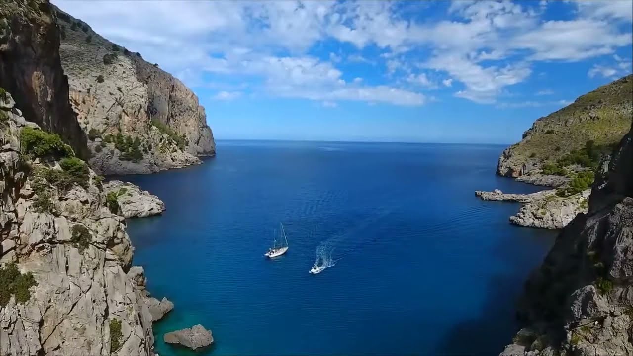 Mallorca Torrent de Pareis beautiful Place Drone