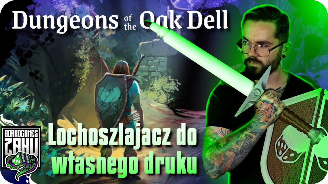 Dungeons of the Oak Dell - Dungeon Crawler + Roll&Write - Wydrukuj sobie grę!