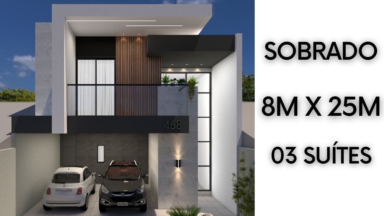 SOBRADO 8X25 COM 3 SUÍTES ! - DEIXE NOS COMENTÁRIOS SUGESTÕES PARA NOVOS VÍDEOS!