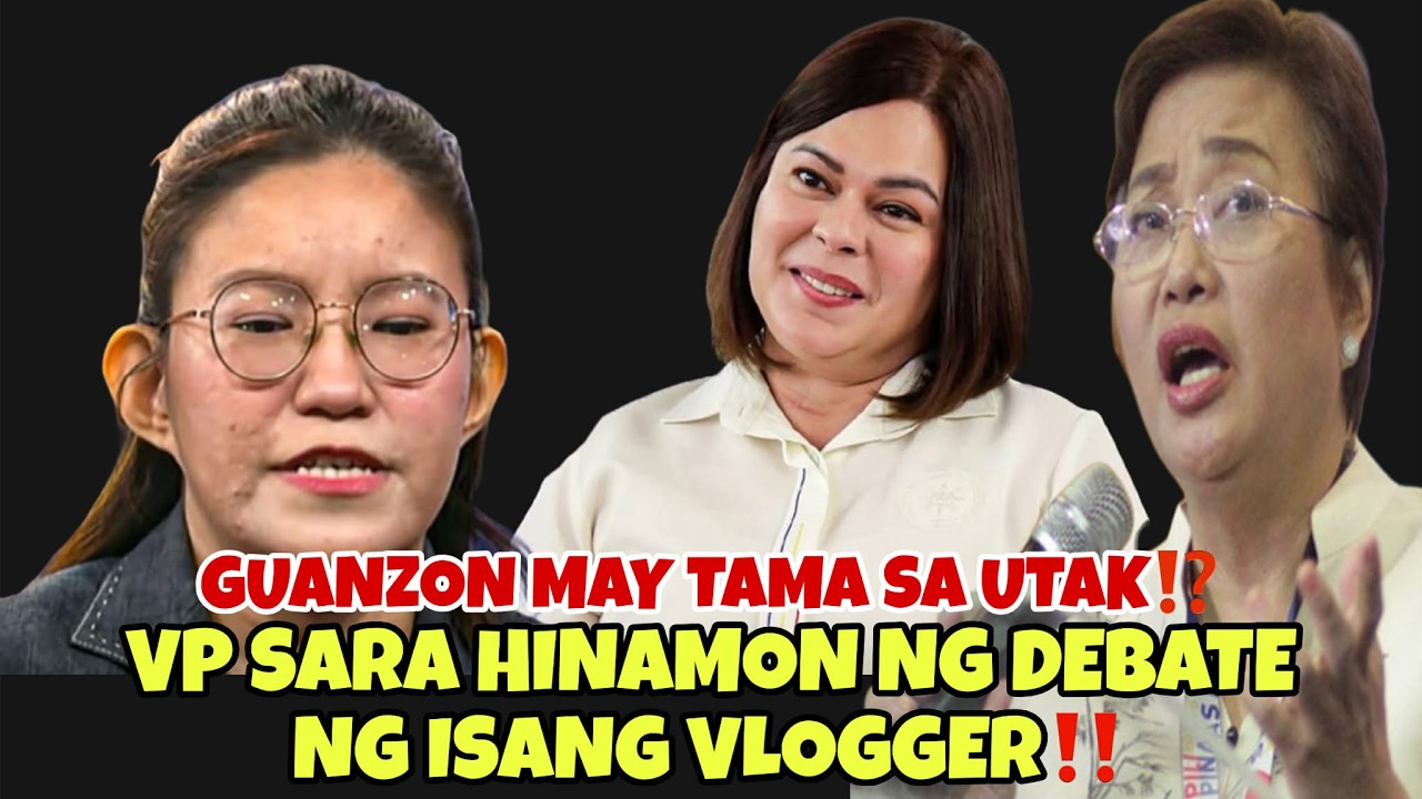 SARA DUTERTE HINAMON NG DEBATE NG ISANG VLOGGER! GUANZON MAY TOP4K?