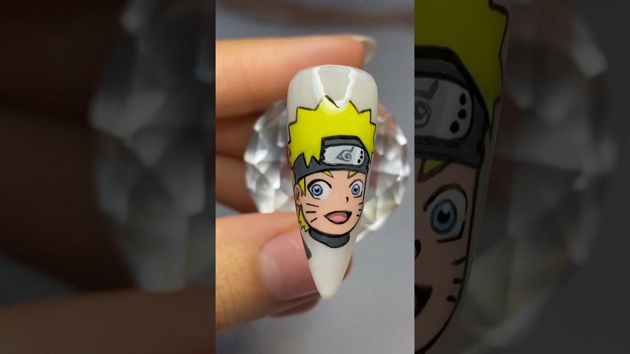 Let&rsquo;s paint Naruto together👩&zwj;🎨 #art #naruto #paint #nailart