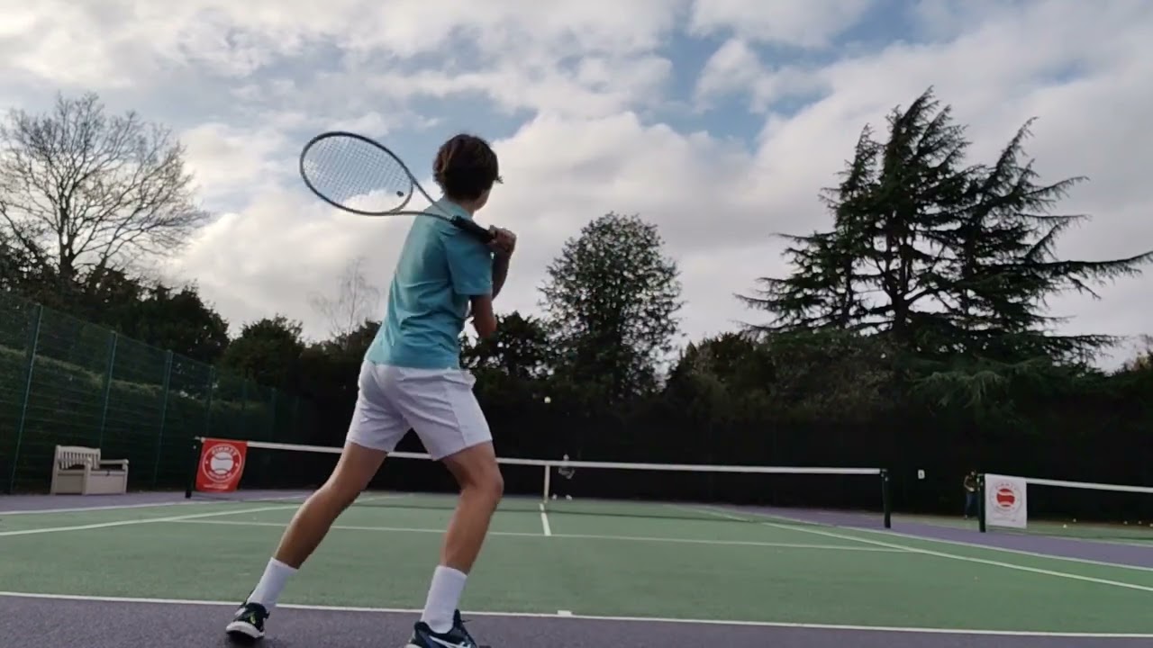 Tennis Training with friend