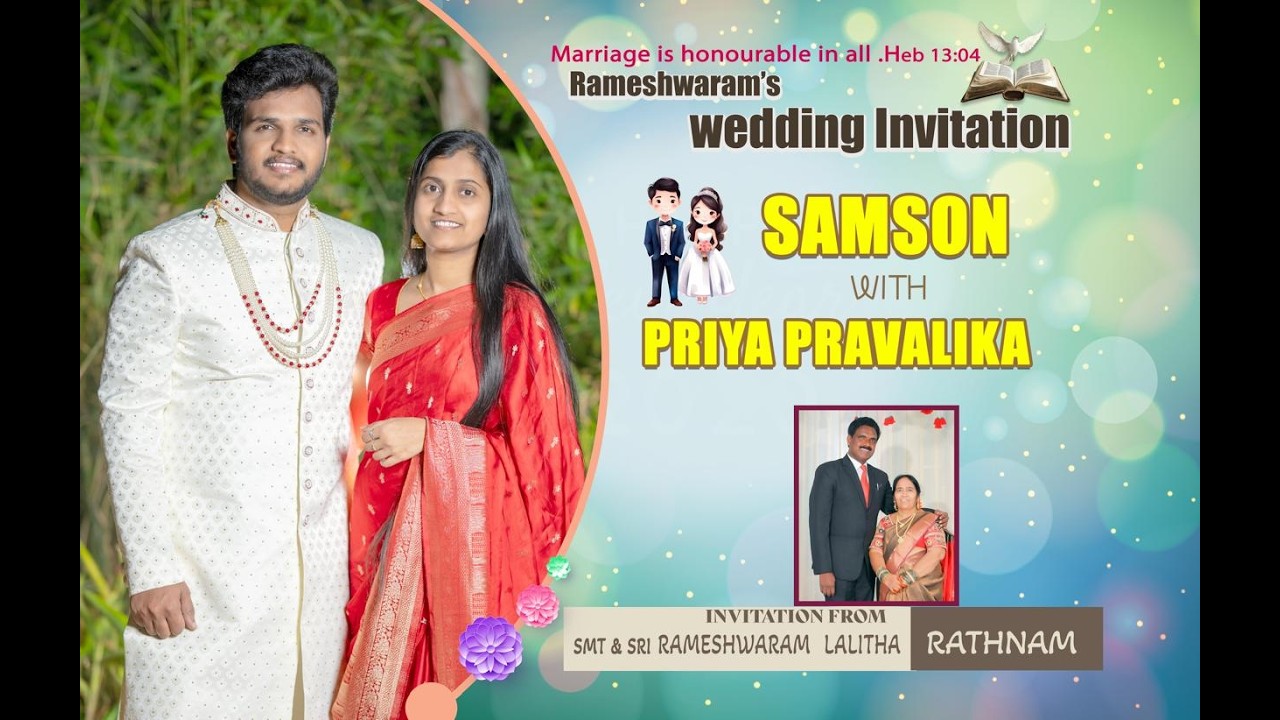 Samson weds Priya Pravalika Marriage
