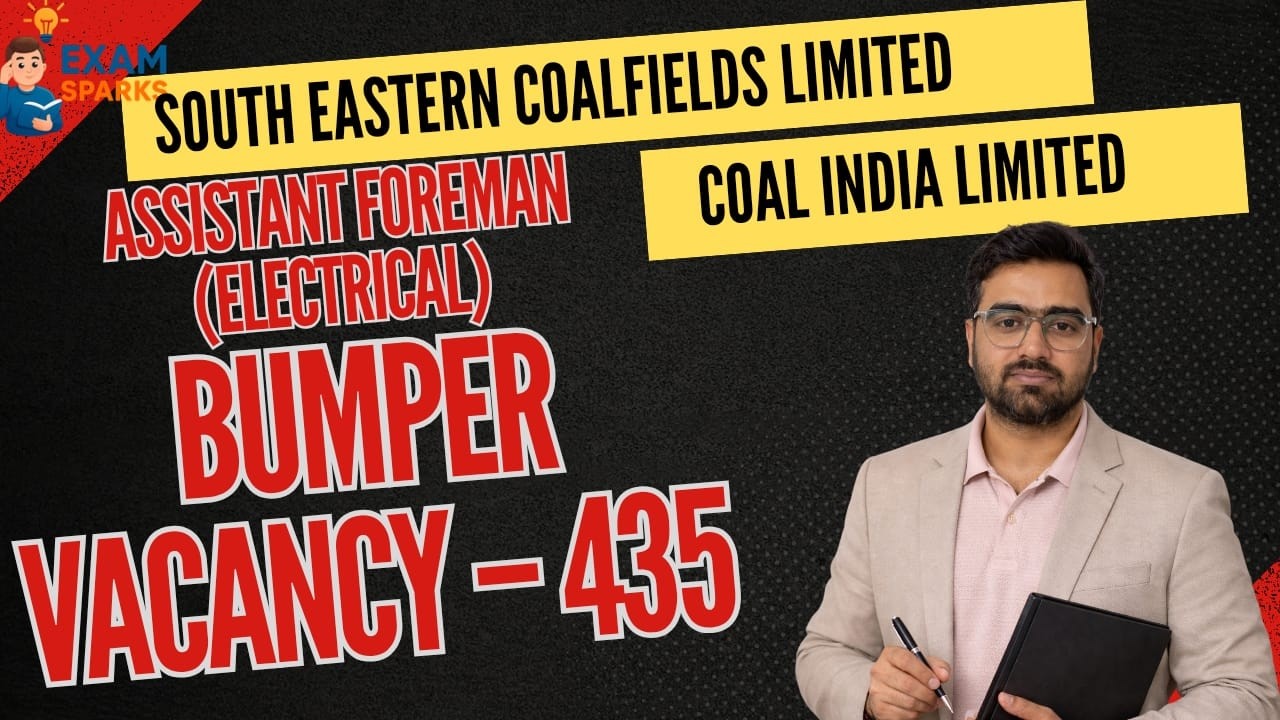 SECL BUMPER VACANCY 2026 | Eligibility | CIL VACANCY |#electricaljobs #assistantforeman #examsparks