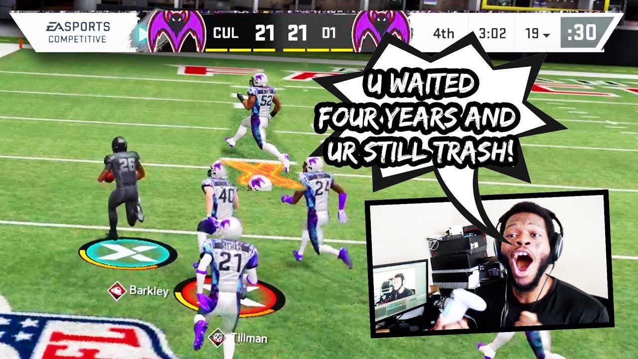 HE WAITED 4 YEARS TO WAGER ME...HE KNEW ALL MY PLAYS! - Madden 20