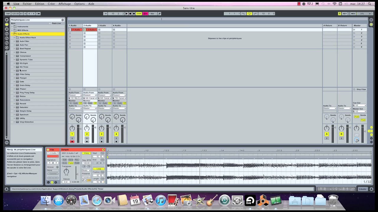 Ableton live 8 et Reason en rewire