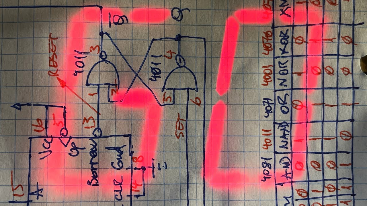 DIY: ”The 5 second rule” Digital Helper. Logic Circuits, 41/101