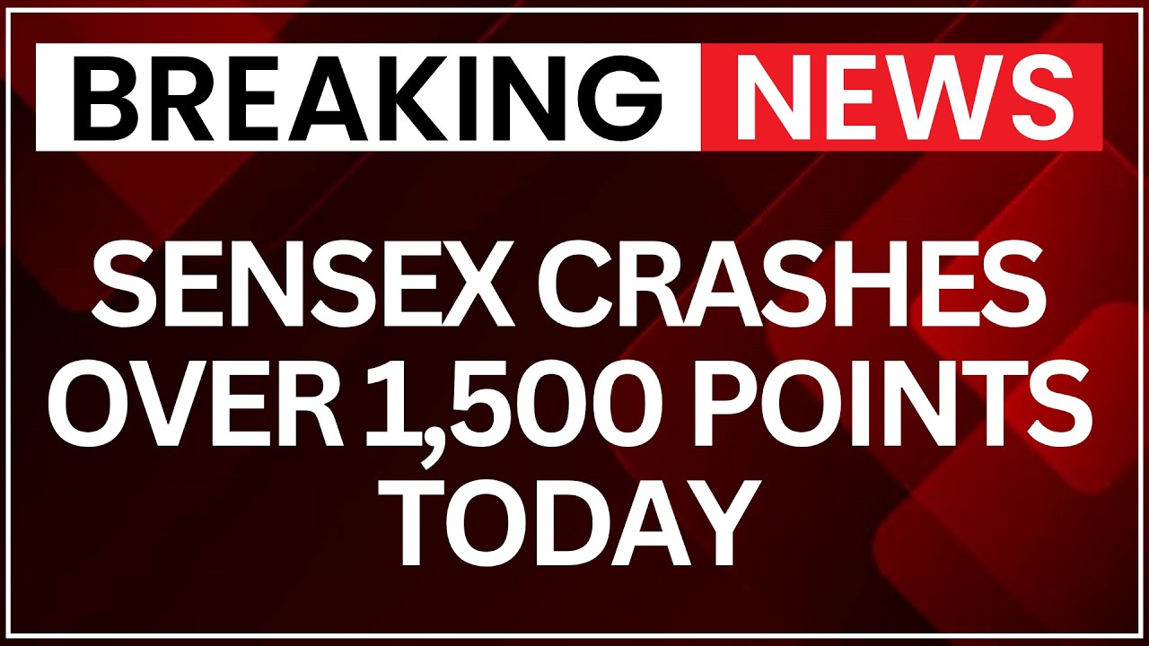 Indian Stock Market: Sensex Crashes 1,500 Points as Donald Trump Escalates Iran Warning | NewsX