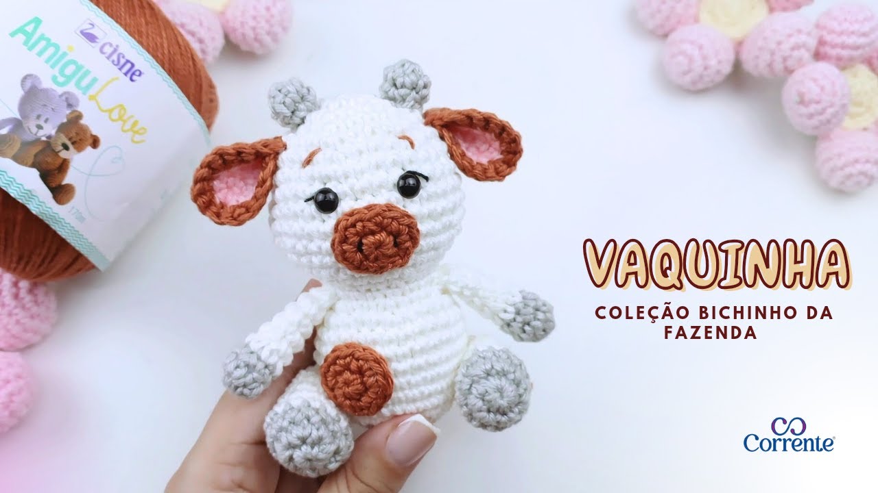 BICHINHOS DA FAZENDA: VAQUINHA | AMIGURUMI