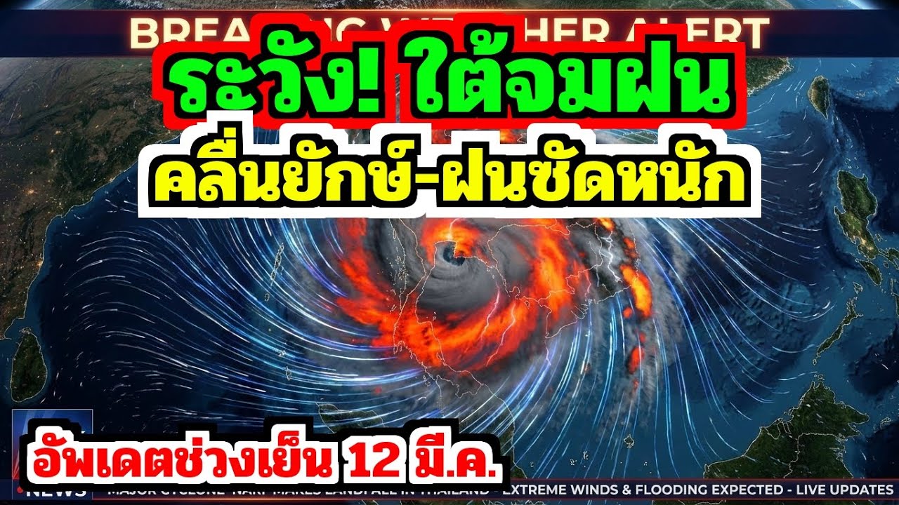 ระวัง! ภาคใต้จมฝน 'Rain Bomb' ซัดหนัก อ่าวไทยคลื่นยักษ์สูง 2 เมตร เรือเล็กจ่อหยุดวิ่งด่วนที่สุด