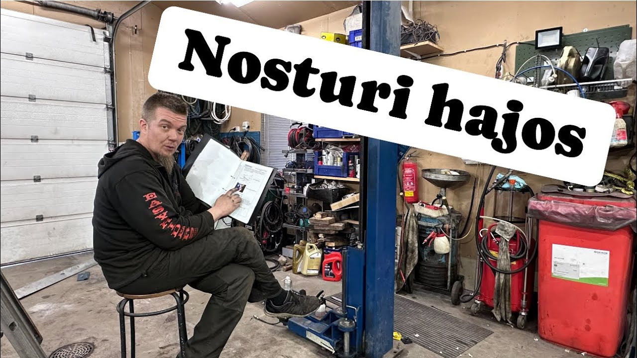 Nussbaum 2.30SLE 2-pilarinosturin huoltokohteita ja muutakin asiaa