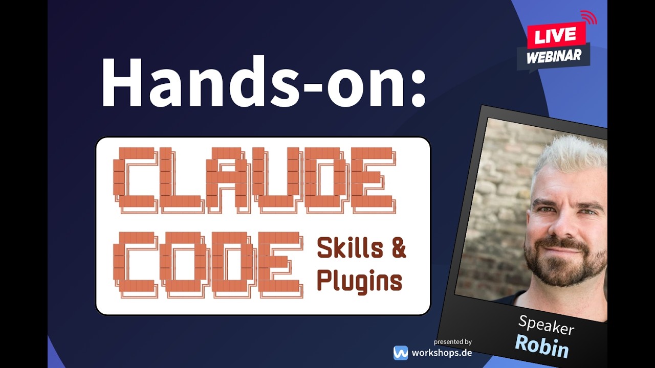 Webinar ⁨@claude⁩ Code Hands on Skills und Plugins