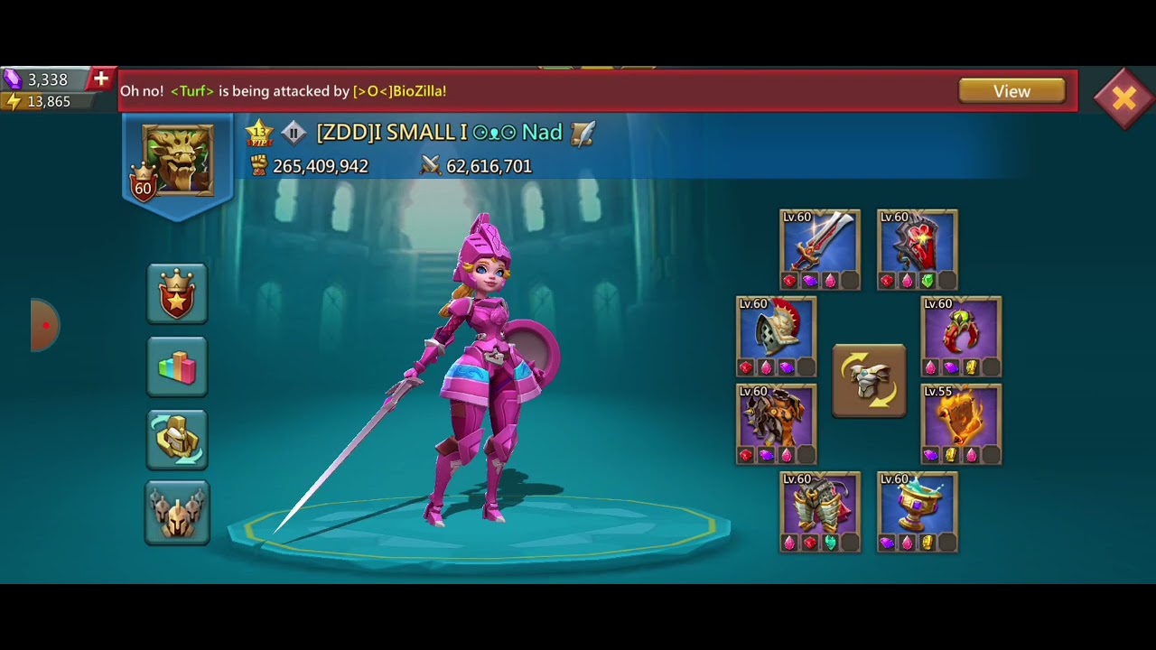 Small trap vs titan in kd 743