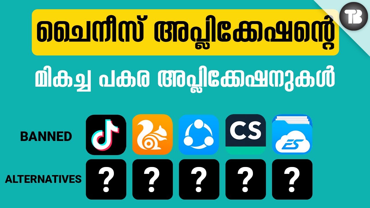 Alternatives for banned Chinese apps! - 59 app ban