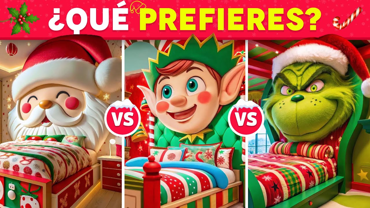 ¿Qué prefieres? ¡Construye la Navidad de tus sueños 🏠🎄🎅 | Quiz Bee Español