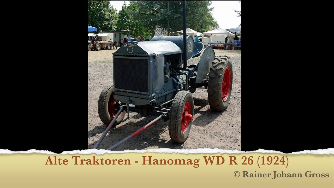 Alte Traktoren - Hanomag WD R 26 (1924)