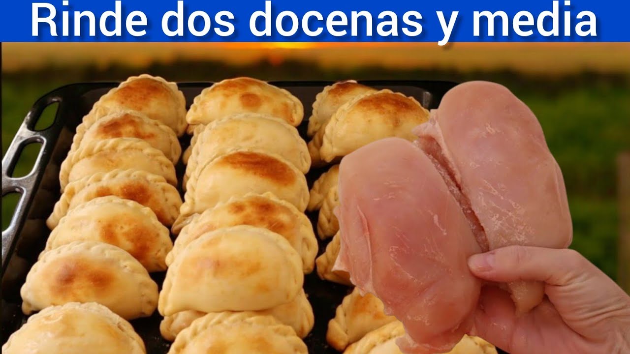 Salen 30! TREMENDAS  empanadas de pollo 🍗! Rendidora receta! MUY FACIL! Con 1 pechuga!
