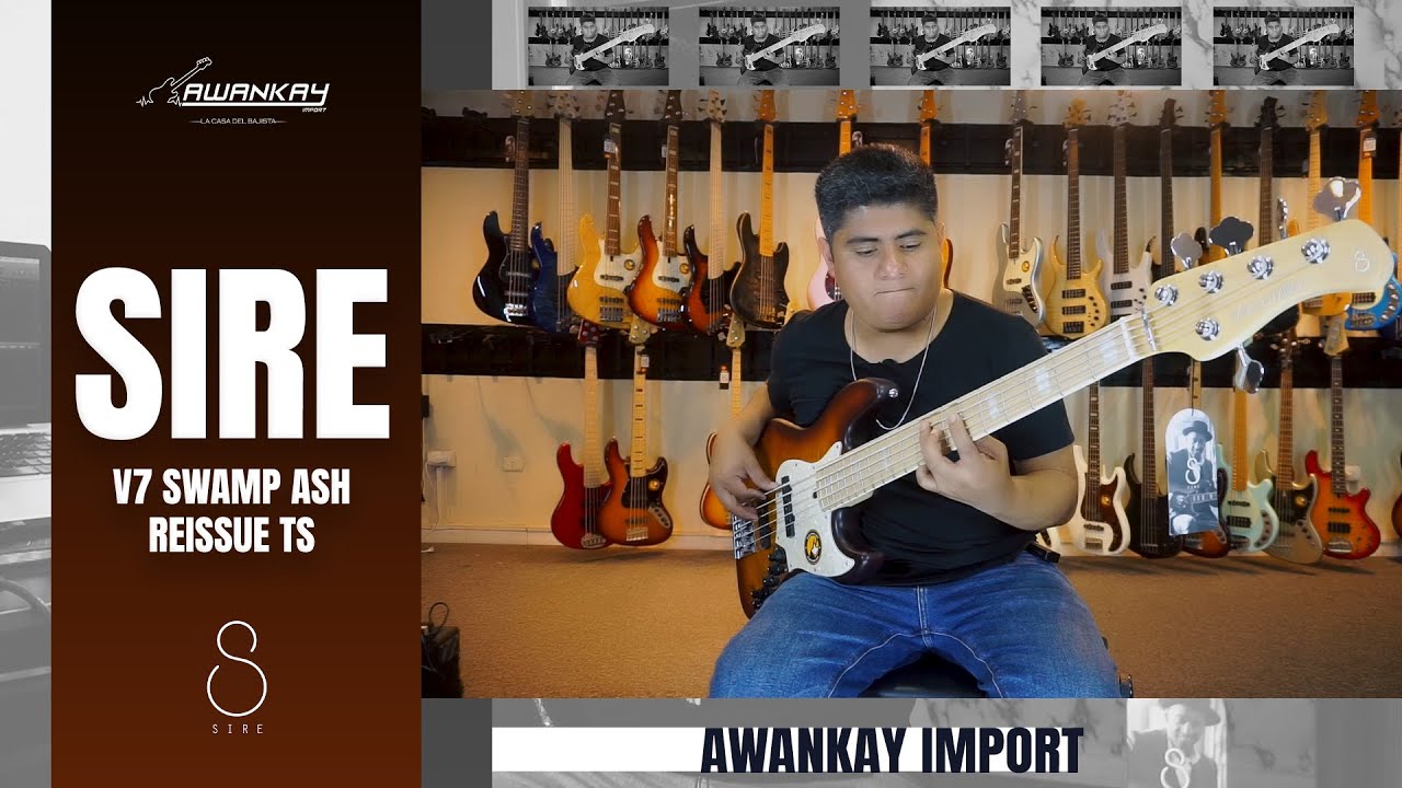 BAJO SIRE V7 REISSUE SWAMP ASH 5 TS /Test y Review por Alvaro Sovero