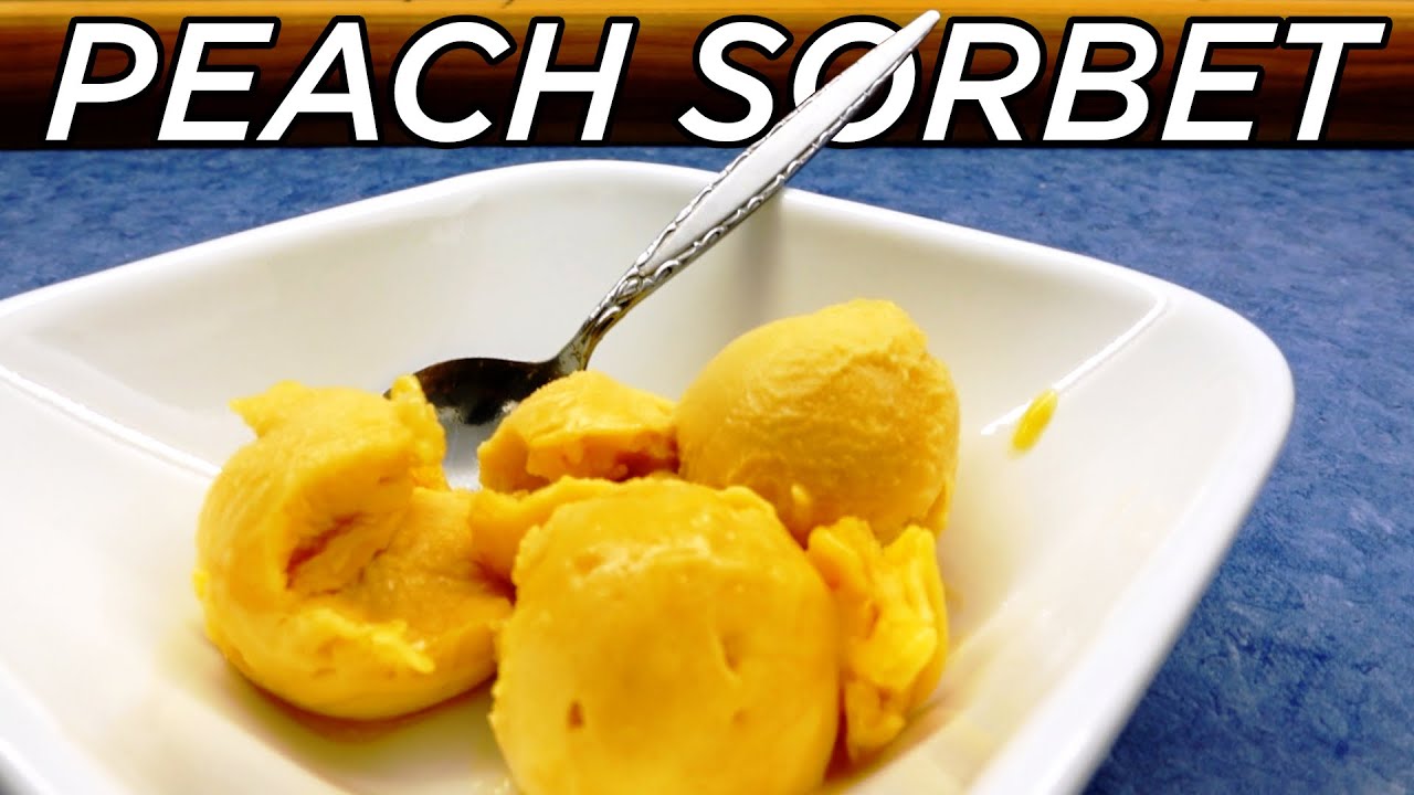 Perfect Peach Sorbet In My Ninja Creami - Only 2 Ingredients!