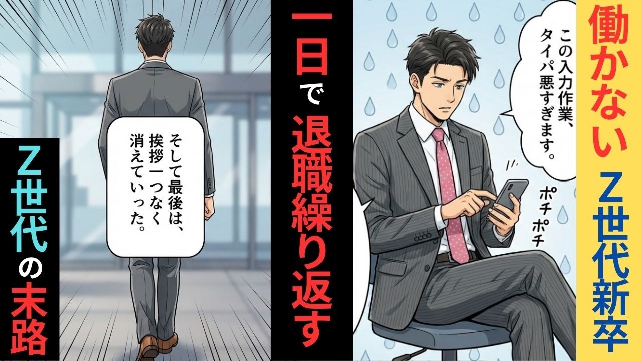 【職場スカッと】「地道な作業はAIにさせれば？」仕事をナメた新人の勘違い。退職代行で逃げた先に待っていた、社会の冷酷な審判。