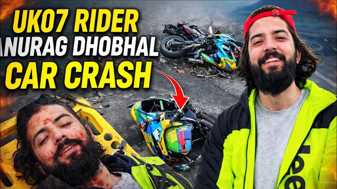 The UK07 Rider Anurag Dhobhal Live Accident News #uk07rider #uk07ridervlog #vlogs