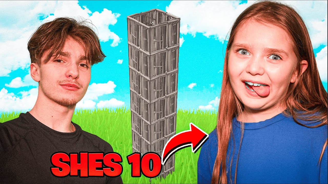 H1ghSky1 Plays FORTNITE With Little Sister AGAIN!!
