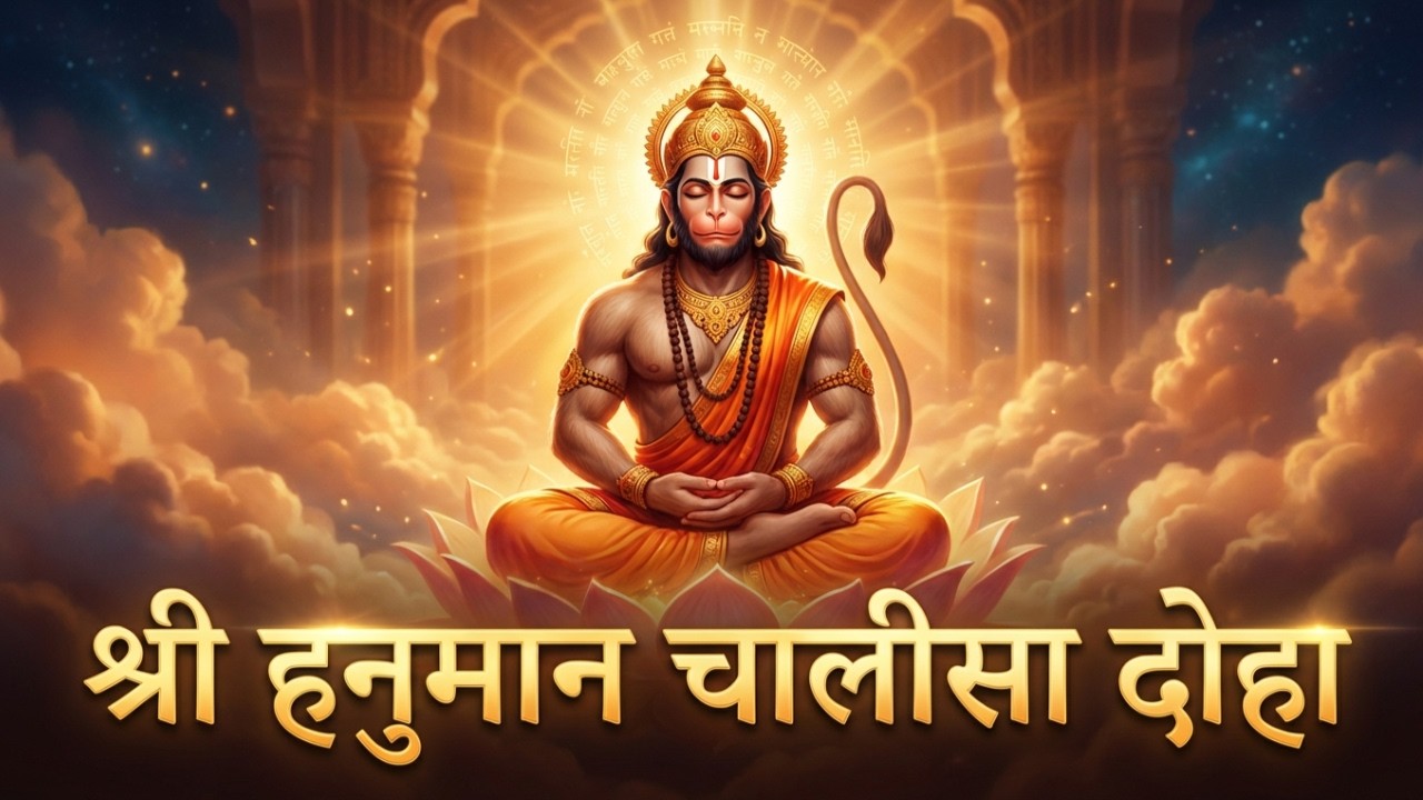 Hanuman Chalisa Doha Chanting | श्री हनुमान चालीसा दोहा | Peace, Strength & Protection