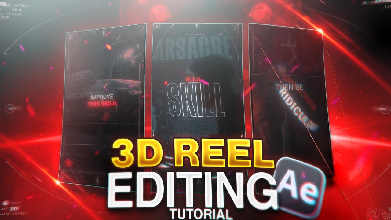 How to REALLY EDIT VIRAL 3D REELS - Full Tutorial After Effects